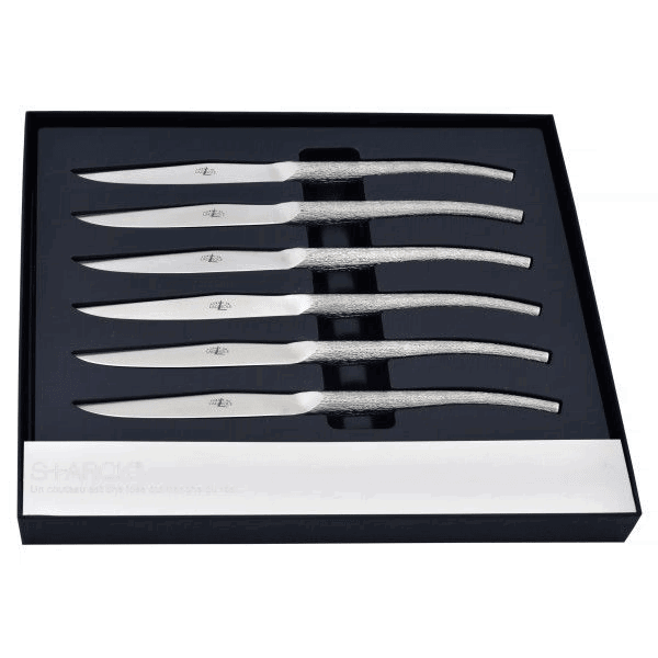 LAGUIOLE Tafelmesser Philippe Stark Monoblock 6er Set