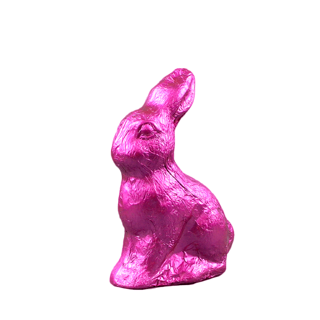 Oschätzchen Feldhase Zartbitterschokolade Pink 14cm 90g