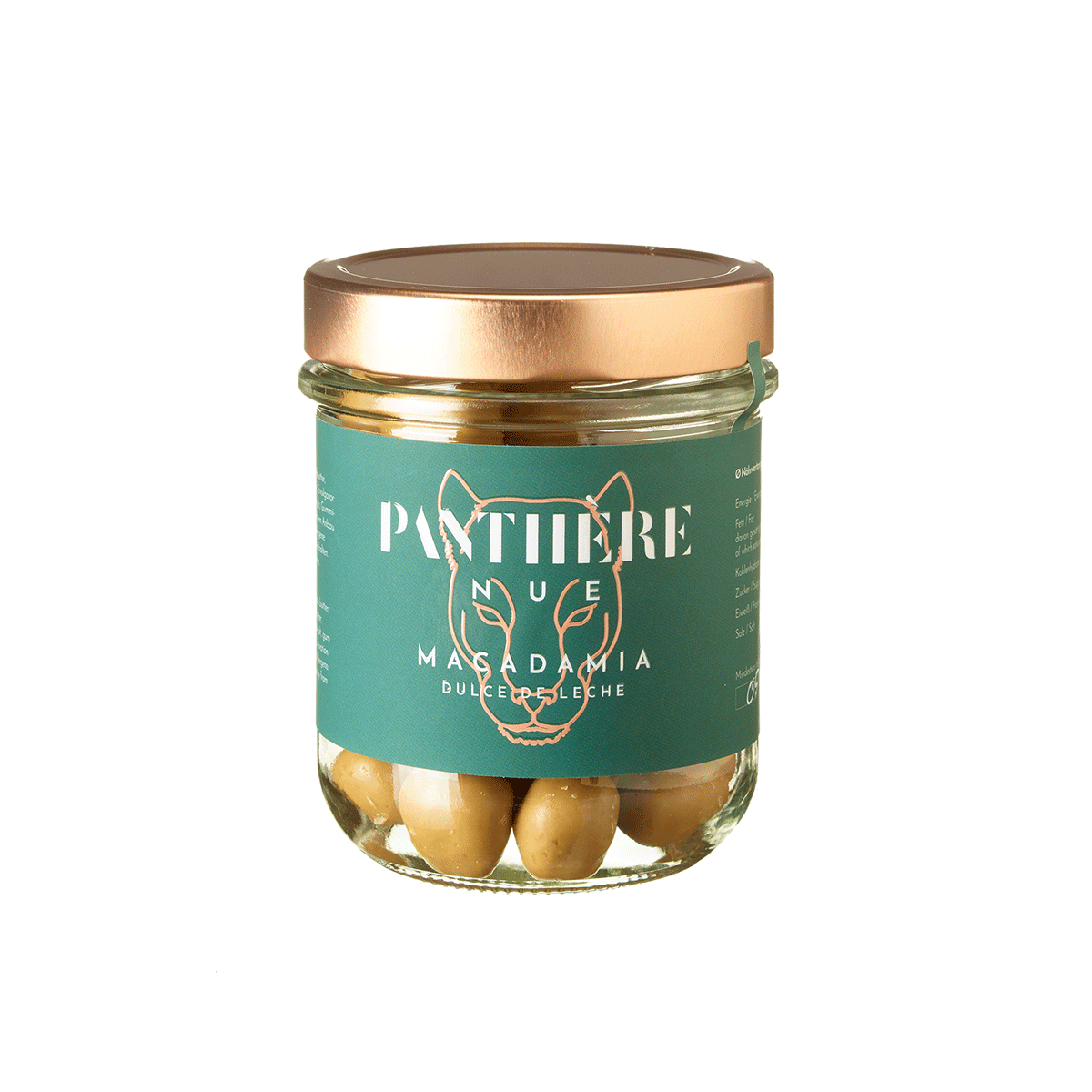 Panthère Nue Macadamia Nüsse Salty Dulce de Leche 100g