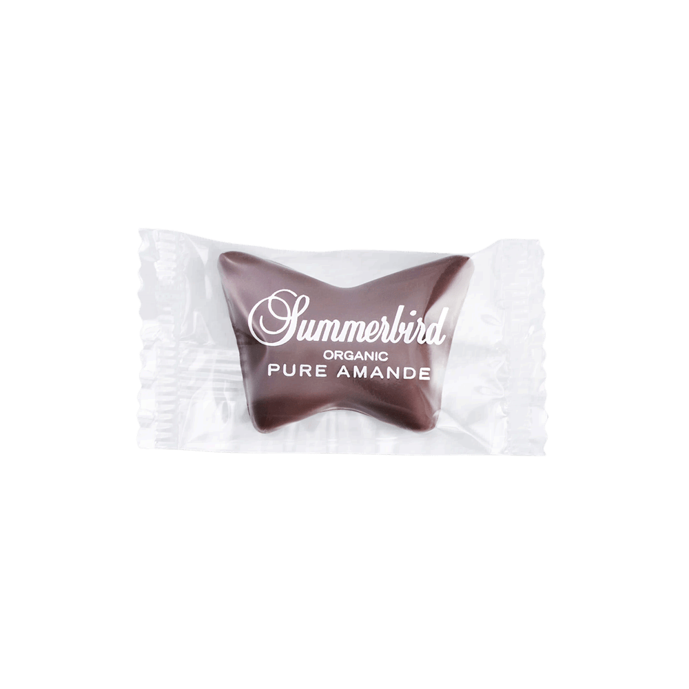Summerbird Schmetterling Zartbitter mit Marzipan Bio 13g