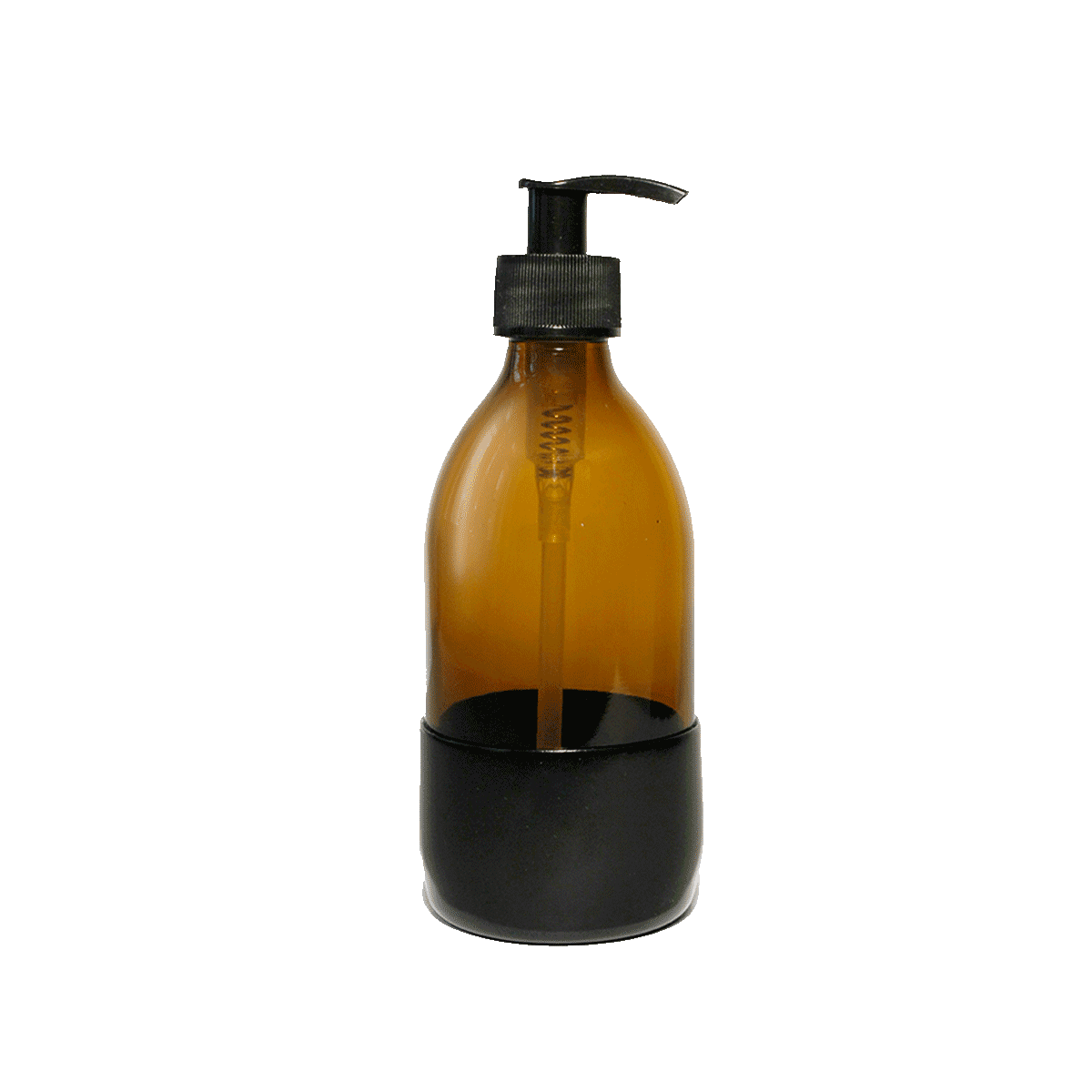 Pension für Produkte Seifenspender Braunglas schwarz 300ml