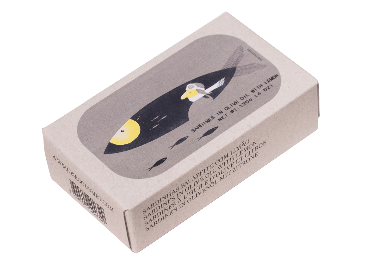 Jose Gourmet Sardinen in Olivenöl mit Zitrone 120g Jose Gourmet Sardinen in Olivenöl mit Zitrone 120g
