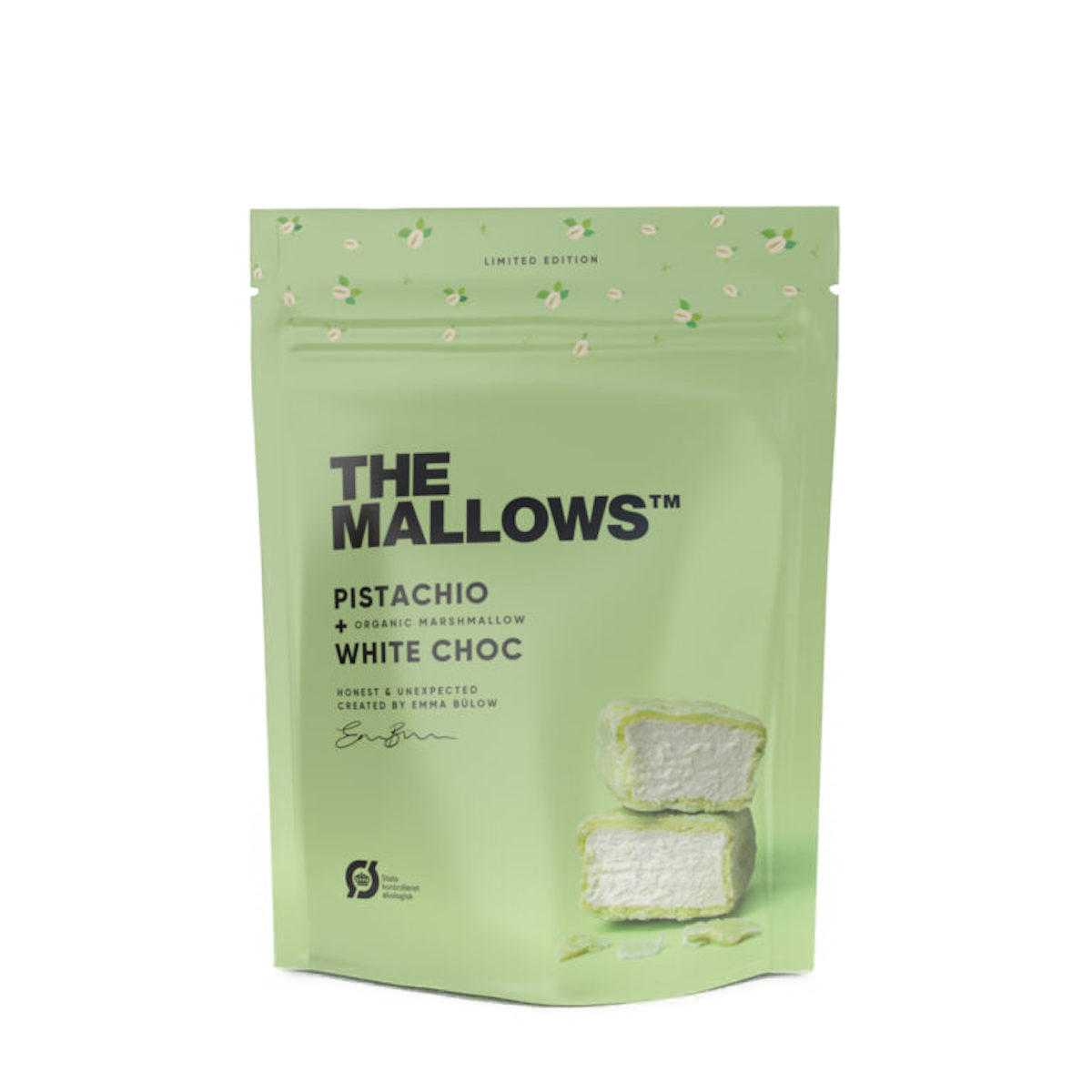 The Mallows Marshmallows mit Pistazie & weißer Schokolade 90g