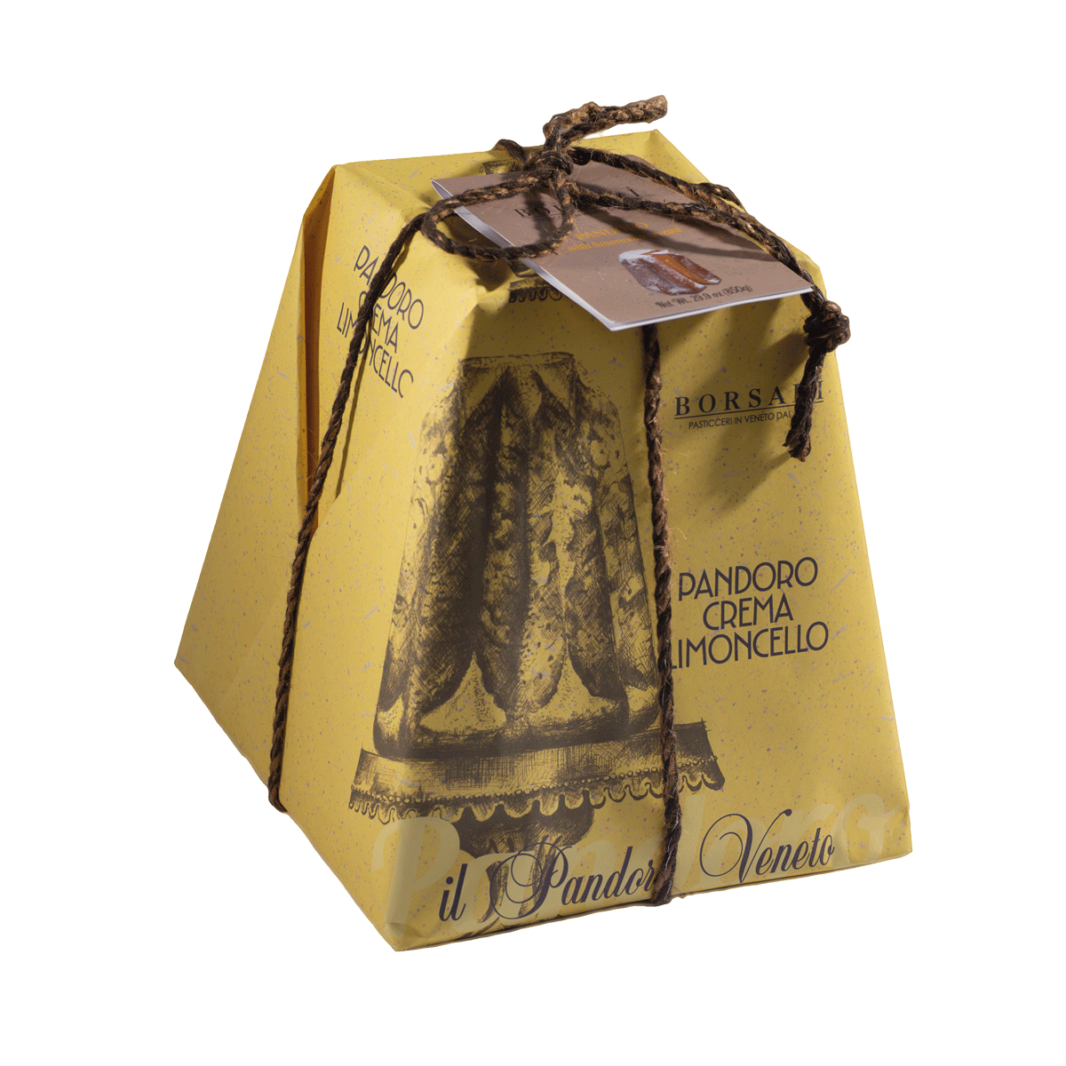 Borsari Pandoro Rustico mit Limoncellocreme 850g | Oschätzchen Gourmet Shop