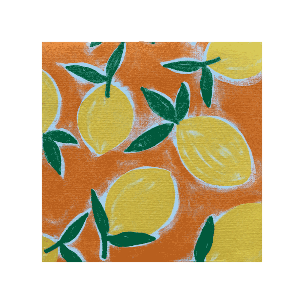 Francoise Paviot Servietten Citrus Orange 20 Stück