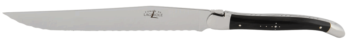 Laguiole Brotmesser Horn schwarz Inox Laguiole Brotmesser Horn schwarz Inox