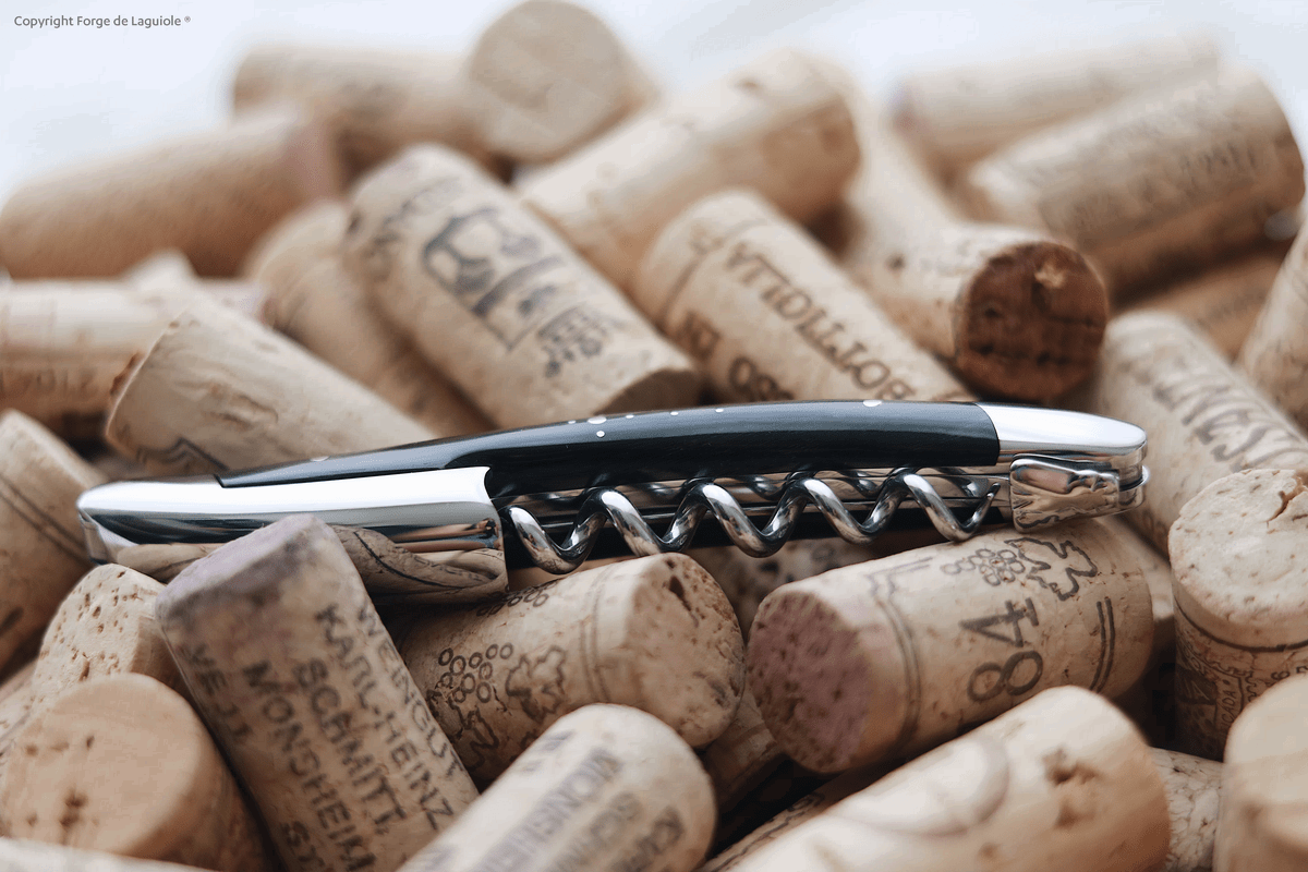 Laguiole Sommelier Kellnermesser Horn schwarz Inox