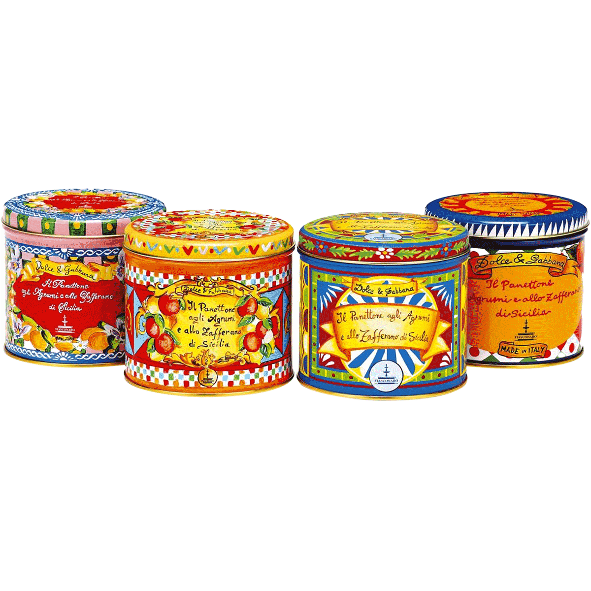 Fiasconaro Mini-Panettone mit Safran in Schmuckdose Orange 100g