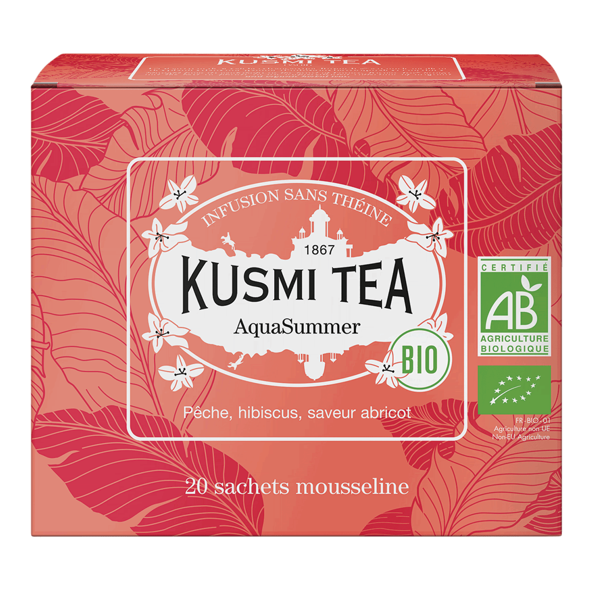 KUSMI Tea Aqua Summer Bio Tee Beutel 20 Stück KUSMI Tea Aqua Summer Bio Tee Beutel 20 Stück