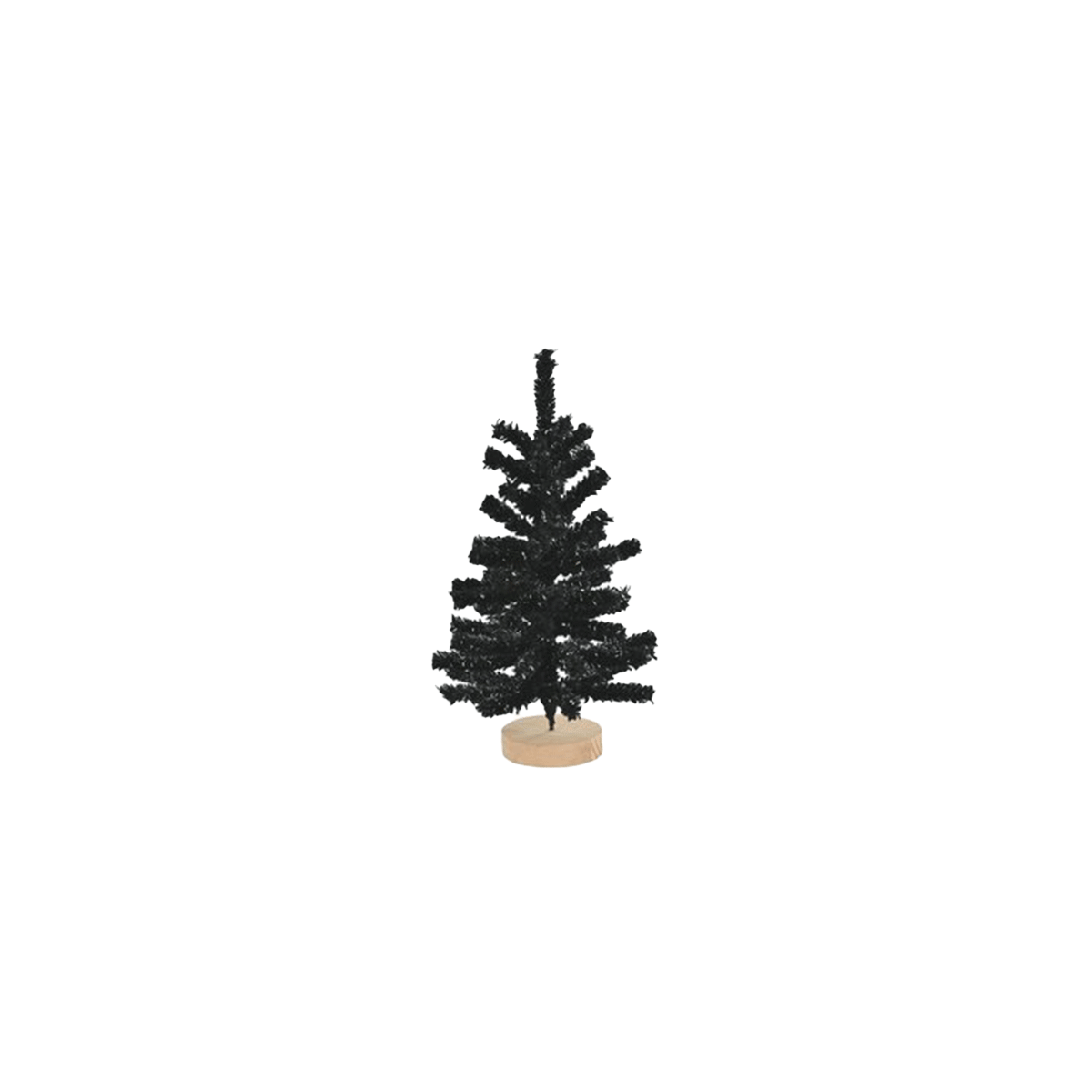 GIFTCOMPANY Deko-Weihnachtsbaum beflockt schwarz Höhe 30cm