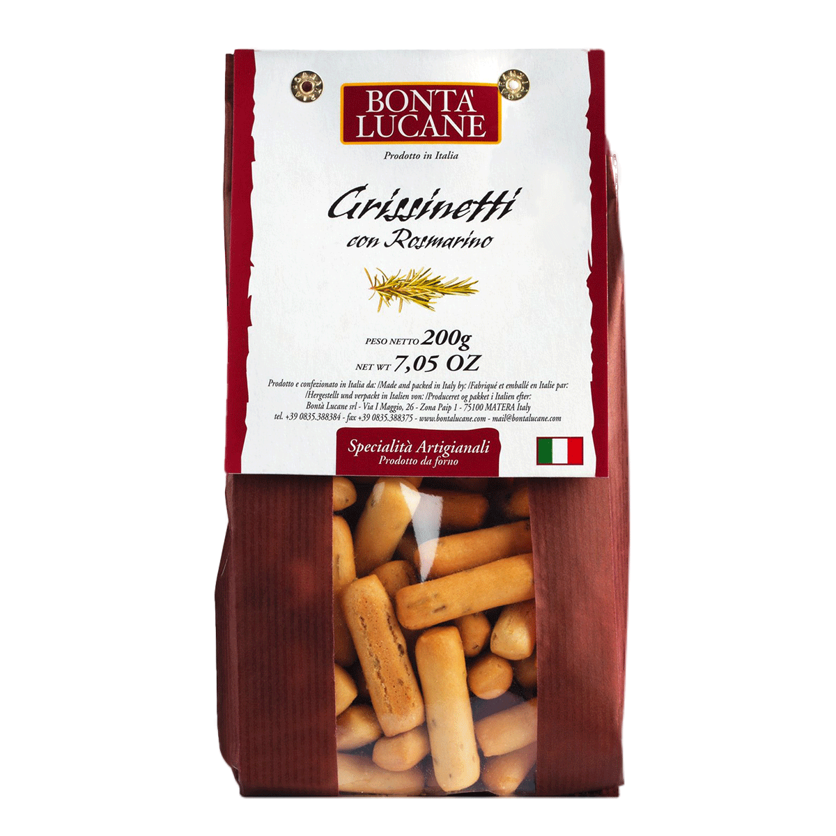 Bontá Lucane Grisinetti mit Rosmarin 200g 