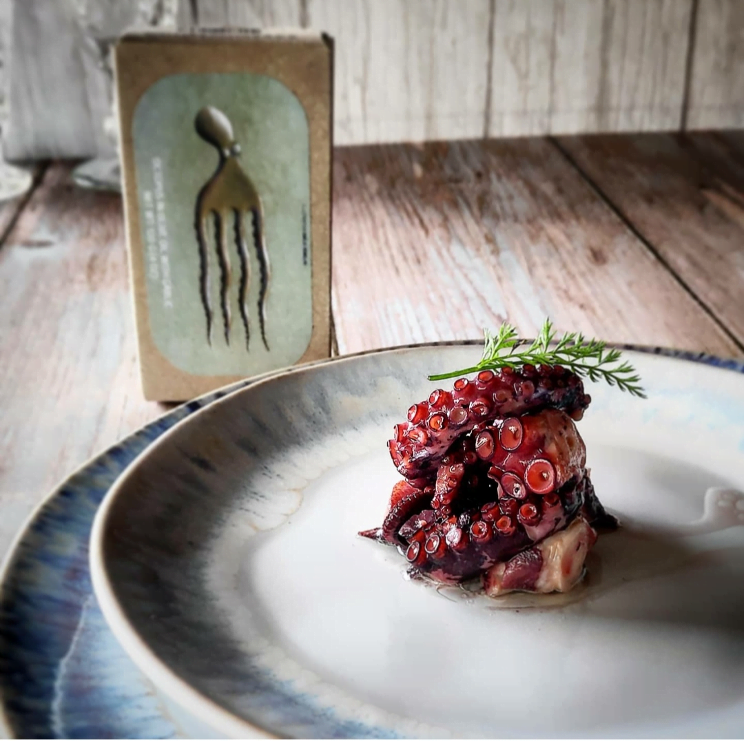 Jose Gourmet Oktopus in Olivenöl mit Knoblauch 120g