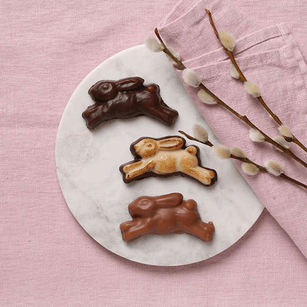 Oschätzchen Marzipan-Lauf-Häschen 3 Stück 60g MIT ALKOHOL 