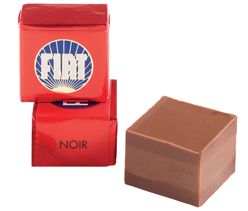 Majani Fiat Cremino Noir Display 100 Stück 1013g