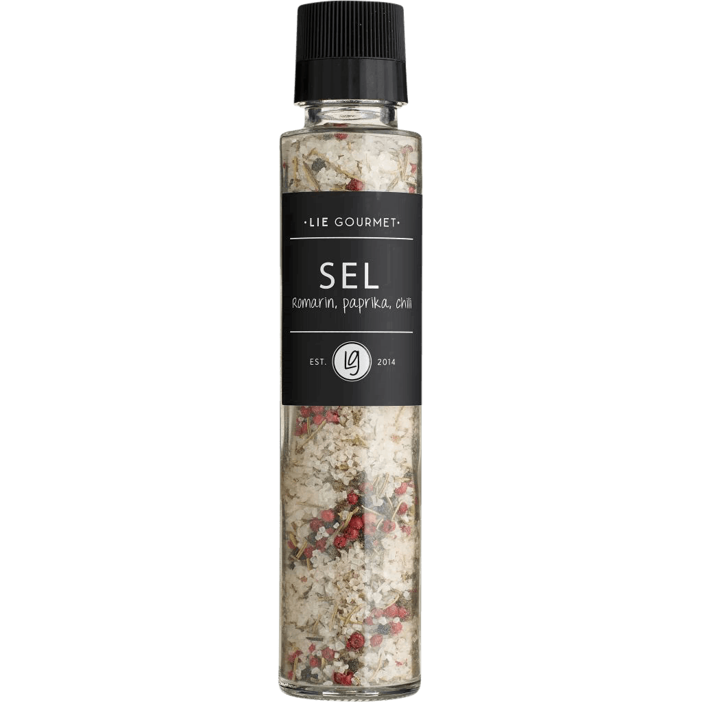 LIE GOURMET Salzmühle mit Rosmarin, Paprika und Chili 230g