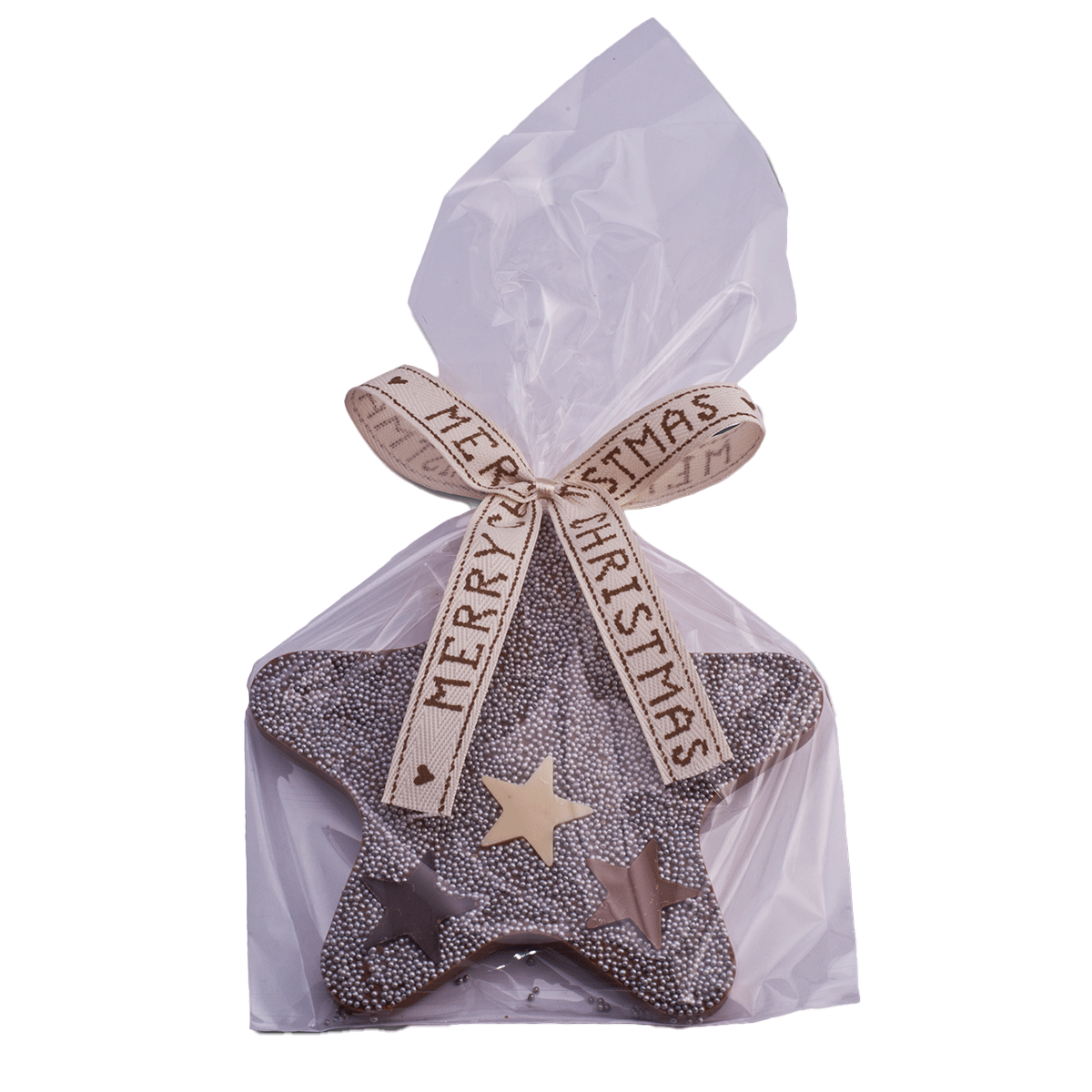 Oschätzchen Weihnachtsstern Vollmilchschokolade Silber 100g