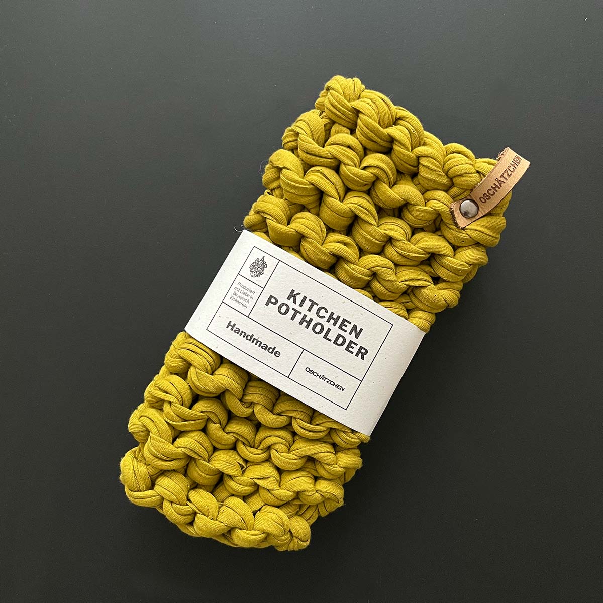 Oschätzchen Topflappen senfgelb 