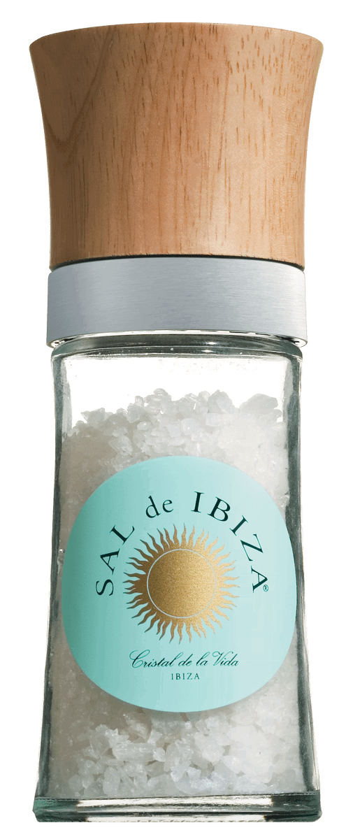 Sal de Ibiza Salzmühle mit grobem Meersalz 110g