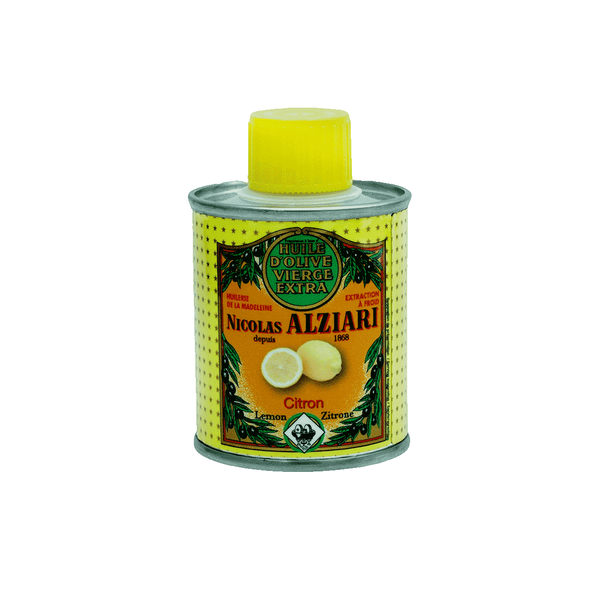 Nicolas Alziari Olivenöl mit Zitrone Dose 100ml 