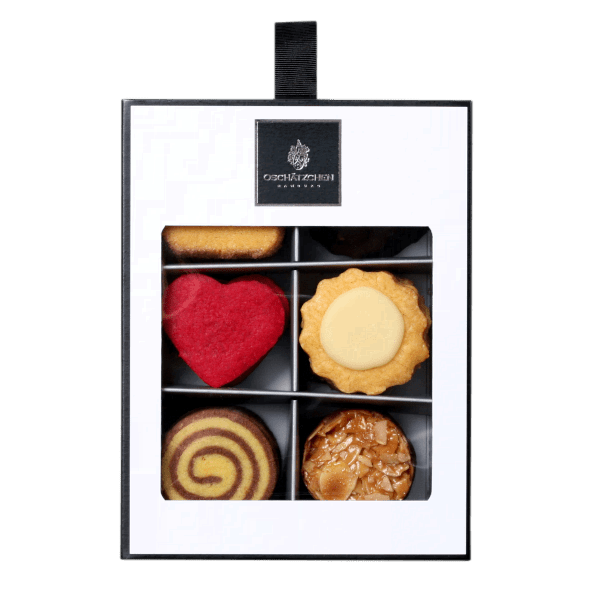 Oschätzchen Teegebäck Mischung Kekse mit Schokolade 200g