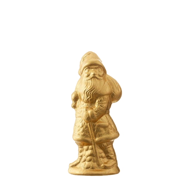 Weihnachtsmann Zartbitterschokolade Gold 15cm 70g