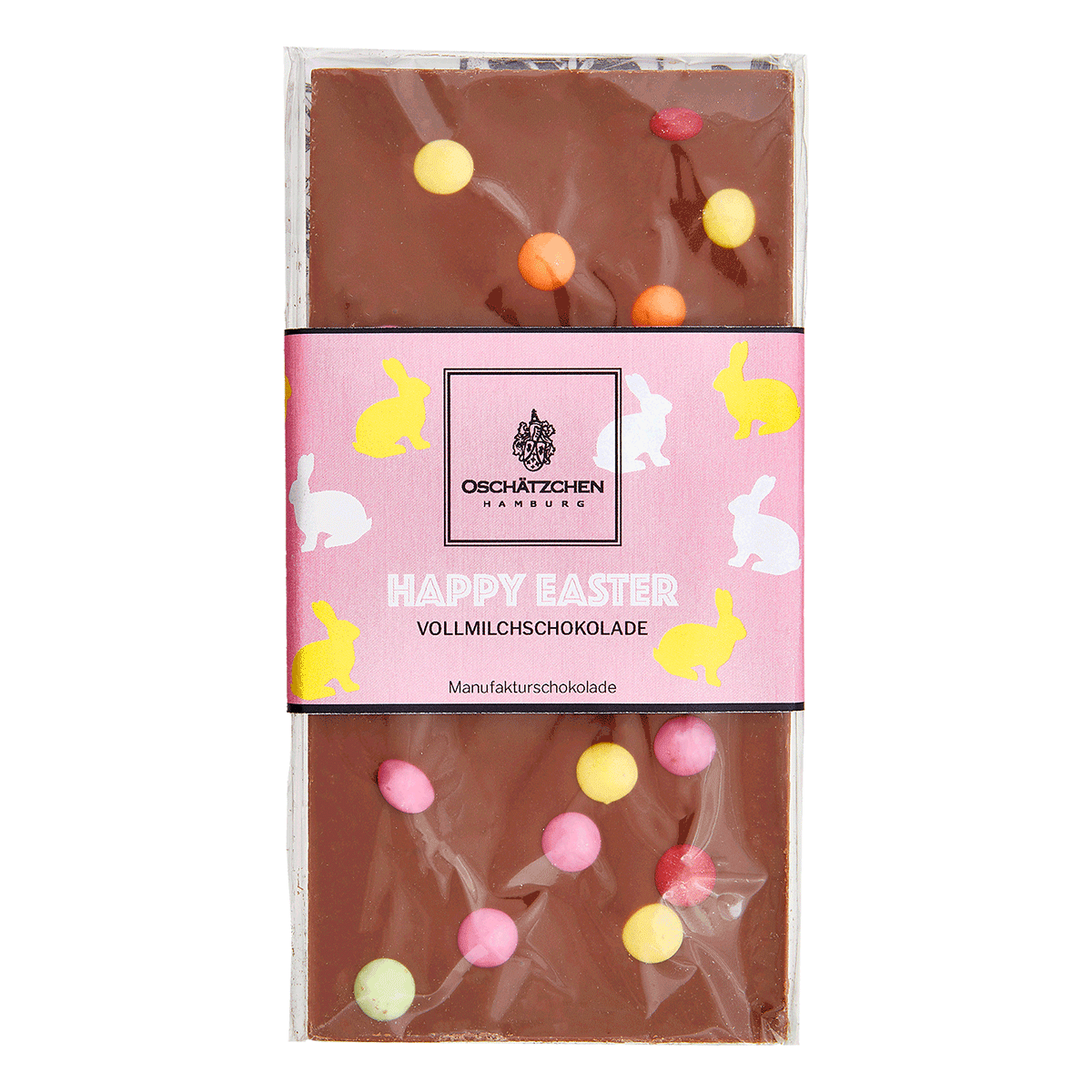 Oschätzchen Happy Easter Vollmilchschokolade Schokolinsen 100g
