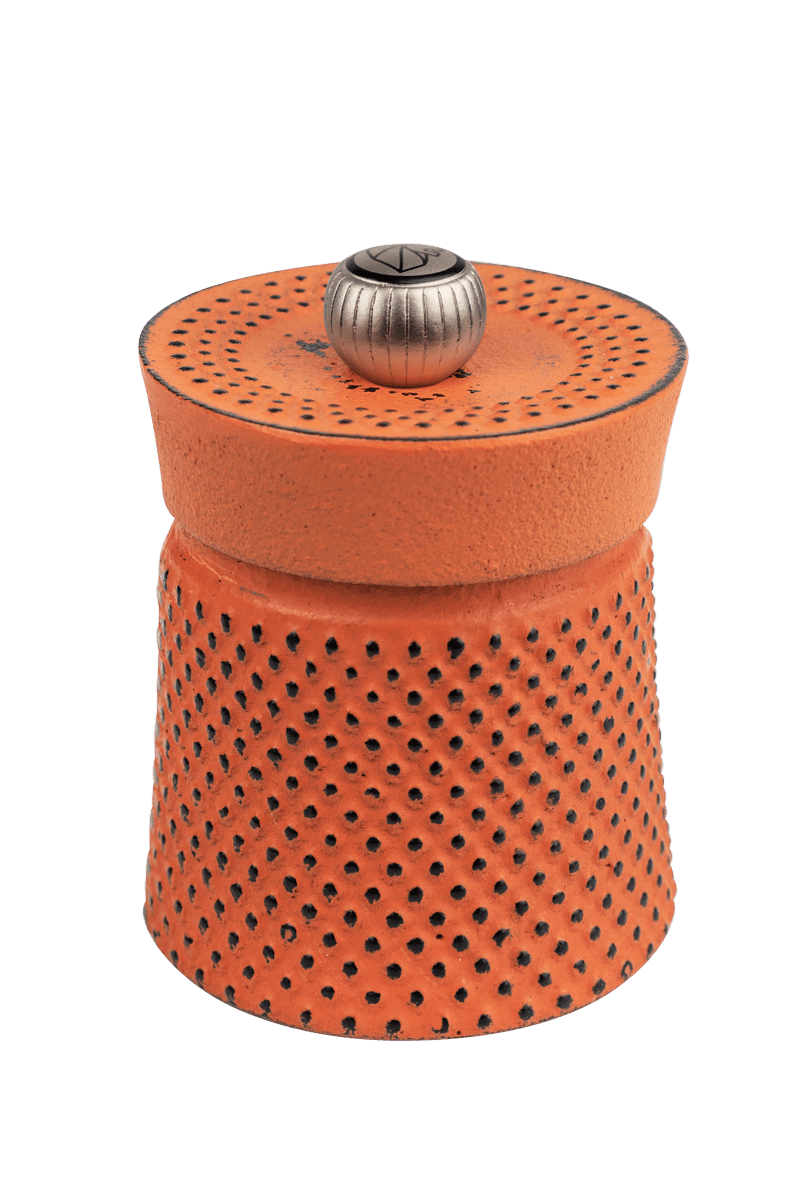 Peugeot Bali Pfeffermühle Gusseisen orange 8cm