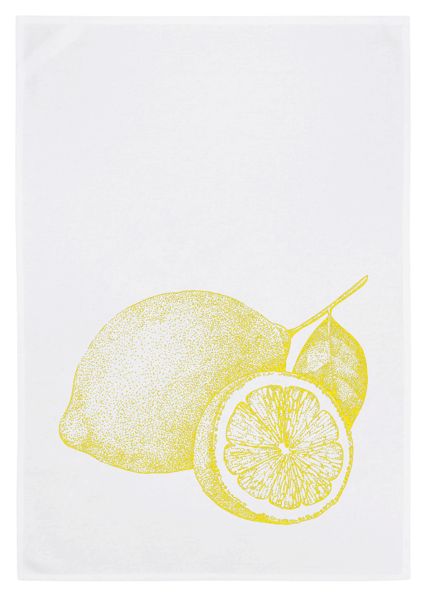 Oschätzchen Geschirrtuch Zitrone Gelb  Oschätzchen Geschirrtuch Zitrone Gelb