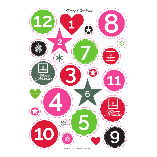 Oschätzchen DIY Adventskalender Set - ohne Füllung -