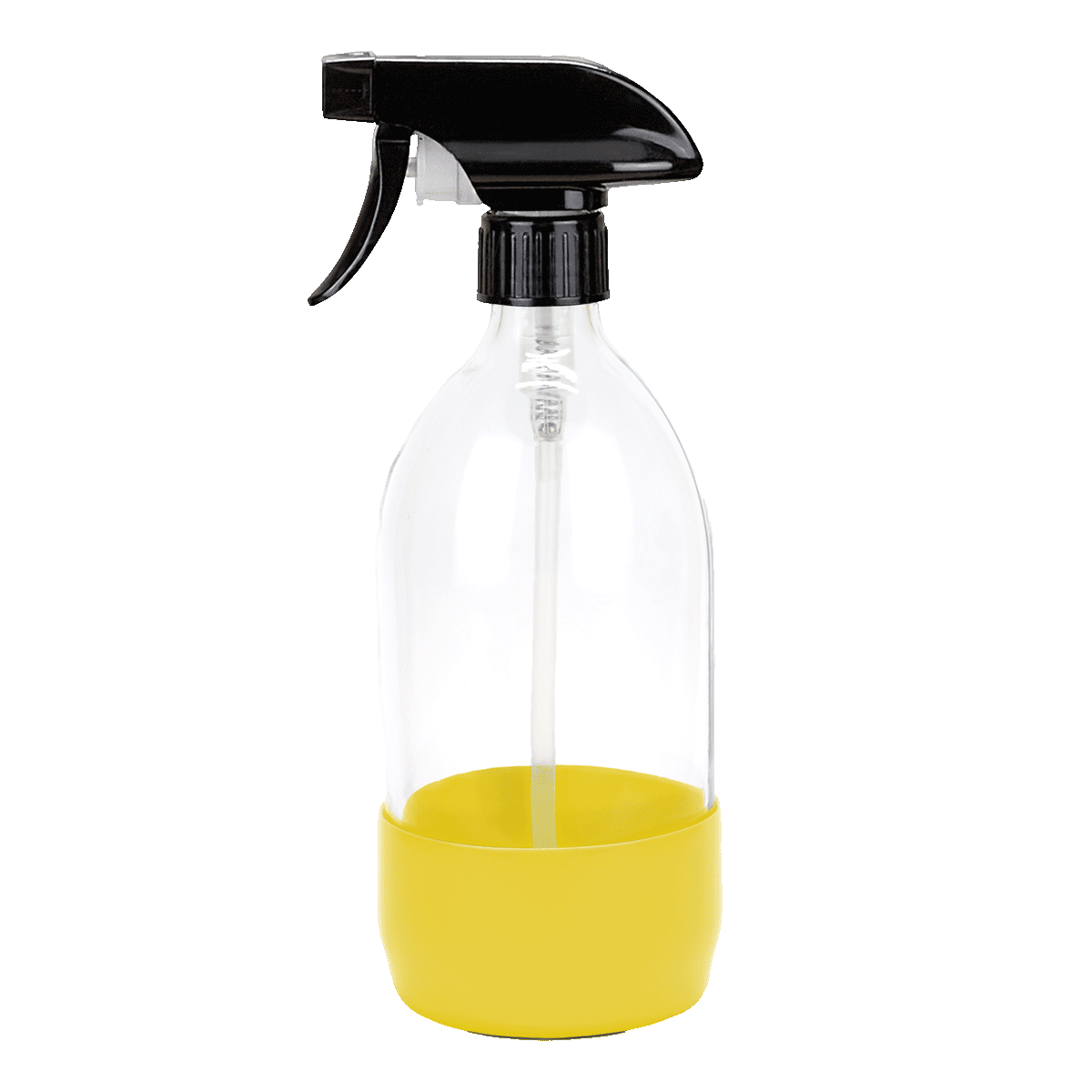 Pension für Produkte Sprühflasche Weißglas gelb 500ml