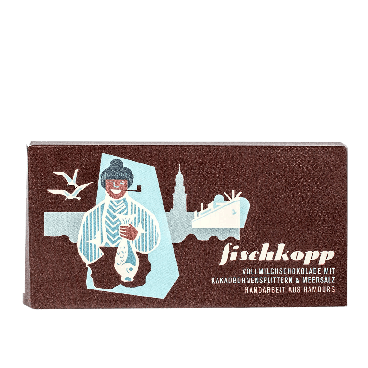Schokovida Fischkopp Vollmilchschokolade & Meersalz 100g  Schokovida Fischkopp Vollmilchschokolade & Meersalz 100g