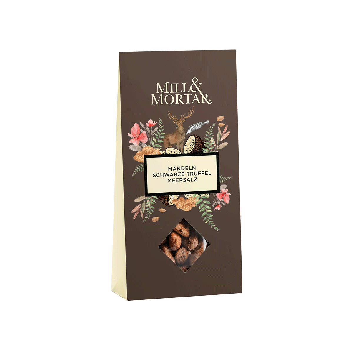 Mill & Mortar Mandeln mit schwarzem Trüffel und Meersalz Bio 100g