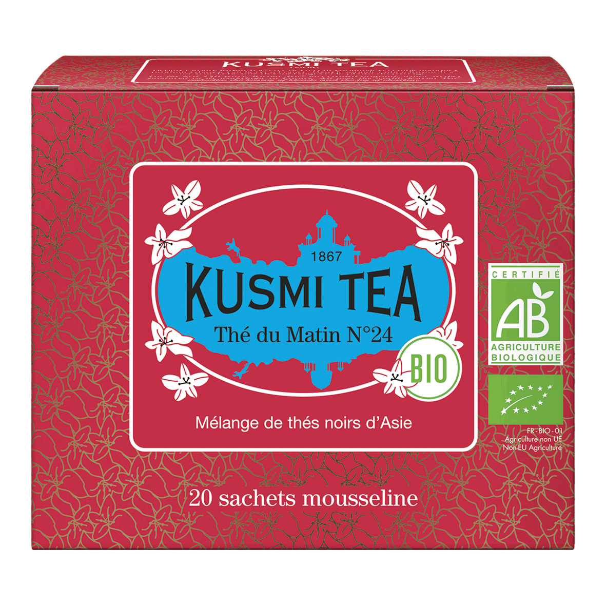 KUSMI Tea Frühstückstee Nr.24 Bio Tee Beutel 20 Stück
