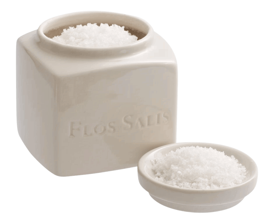 Flor de Sal Keramiktopf mit Salz 225g