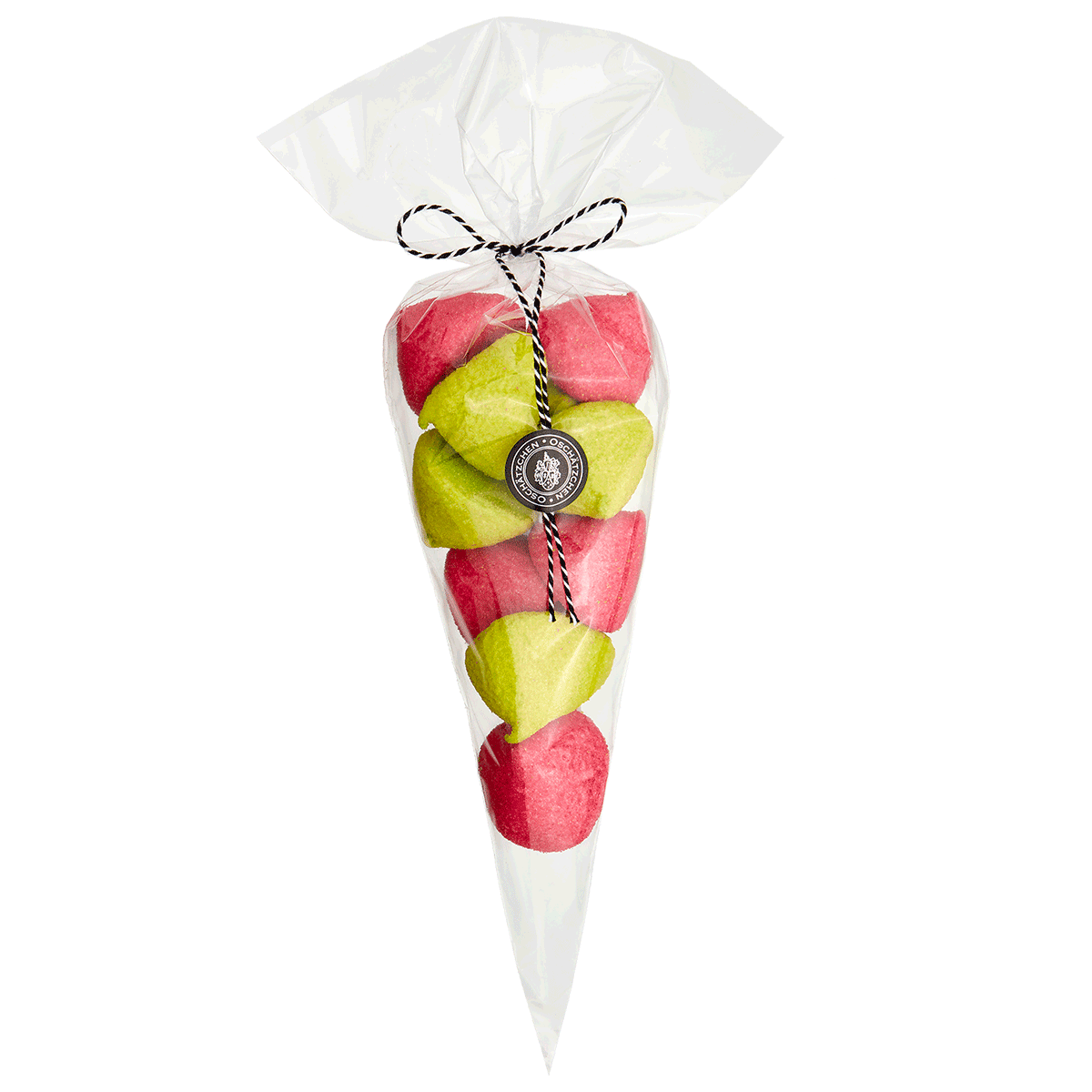 Oschätzchen Marshmallow Spitzen Pink/Grün 100g
