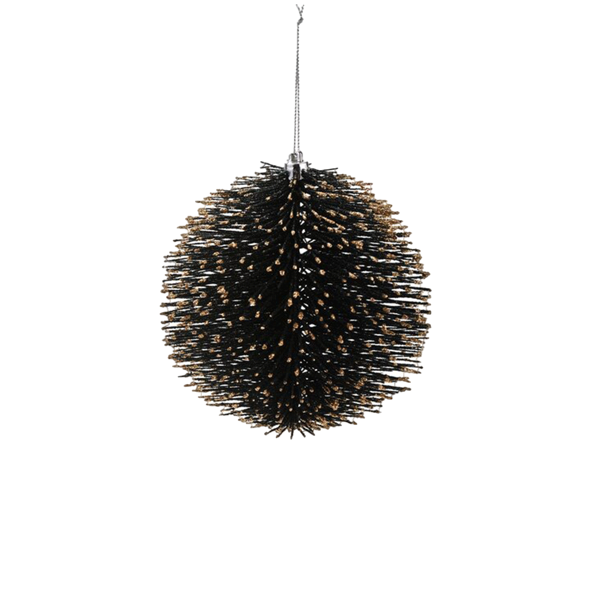 Gift Company Baumschmuck Kugel Schwarz Glitter 12cm
