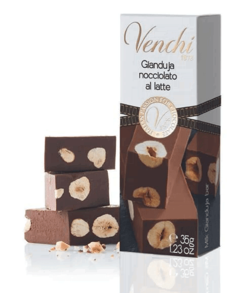 Venchi Mini Riegel Gianduja mit Haselnuss 35g