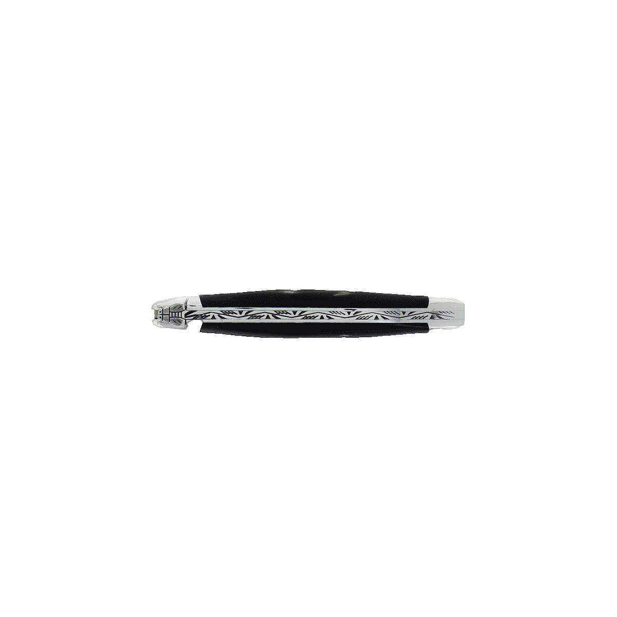 Laguiole Taschenmesser Horn Schwarz Inox 11cm
