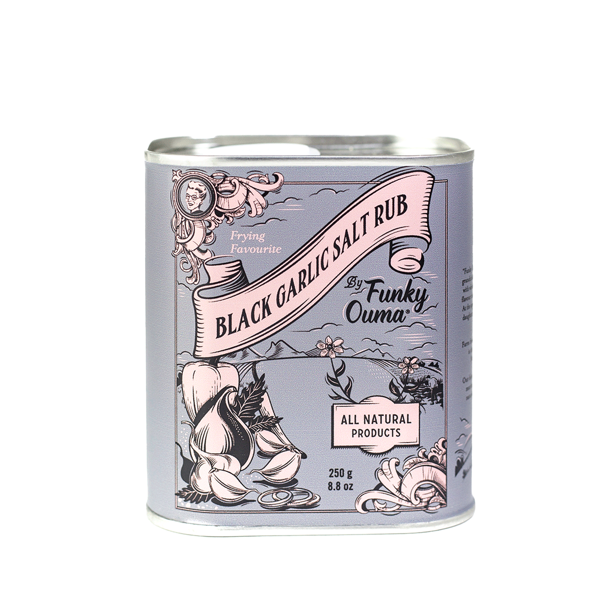 Funky Ouma Black Garlic Salt Rub Giftbox 250g 