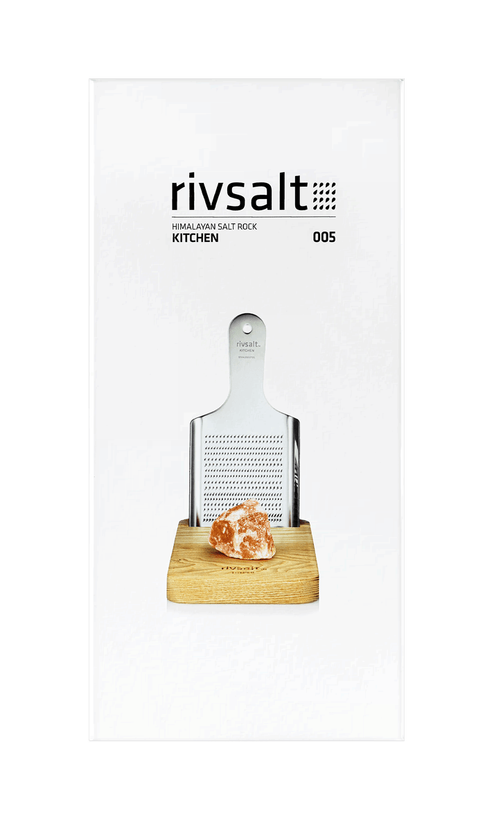 Rivsalt Salzstein mit Reibe groß