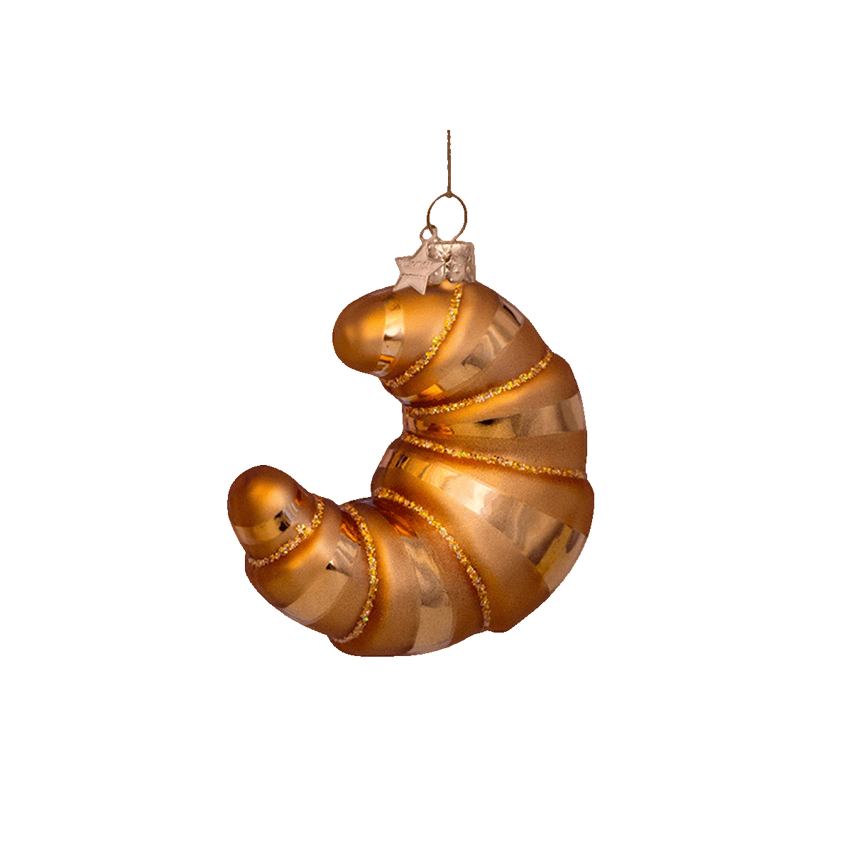 Vondels Croissant Baumschmuck Glas
