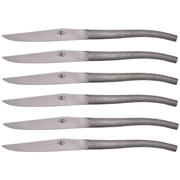 LAGUIOLE Tafelmesser Philippe Stark Monoblock 6er Set