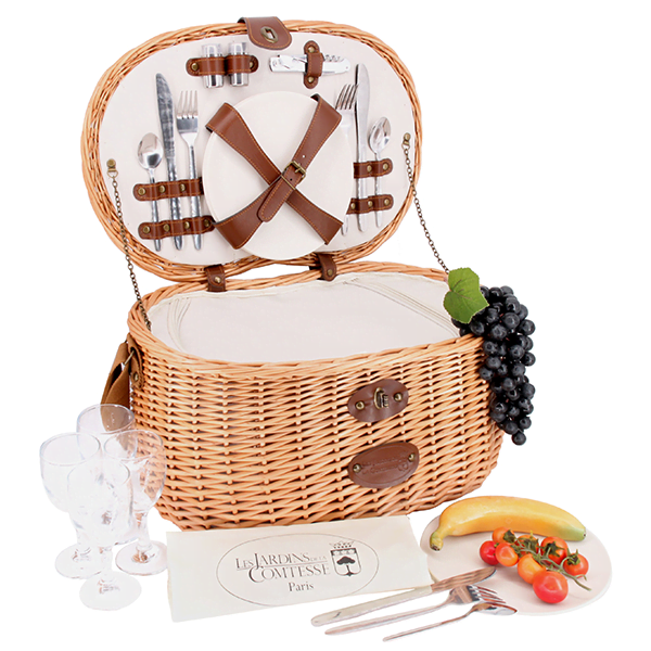Oschätzchen Picknickkorb Vendome Natur 4 Personen