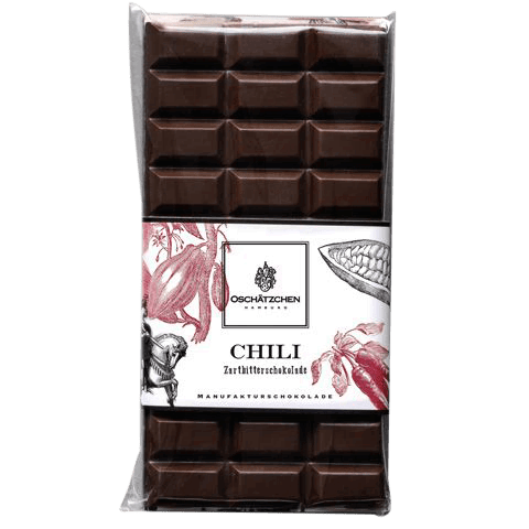 Oschätzchen Zartbitterschokolade mit Chili 100g