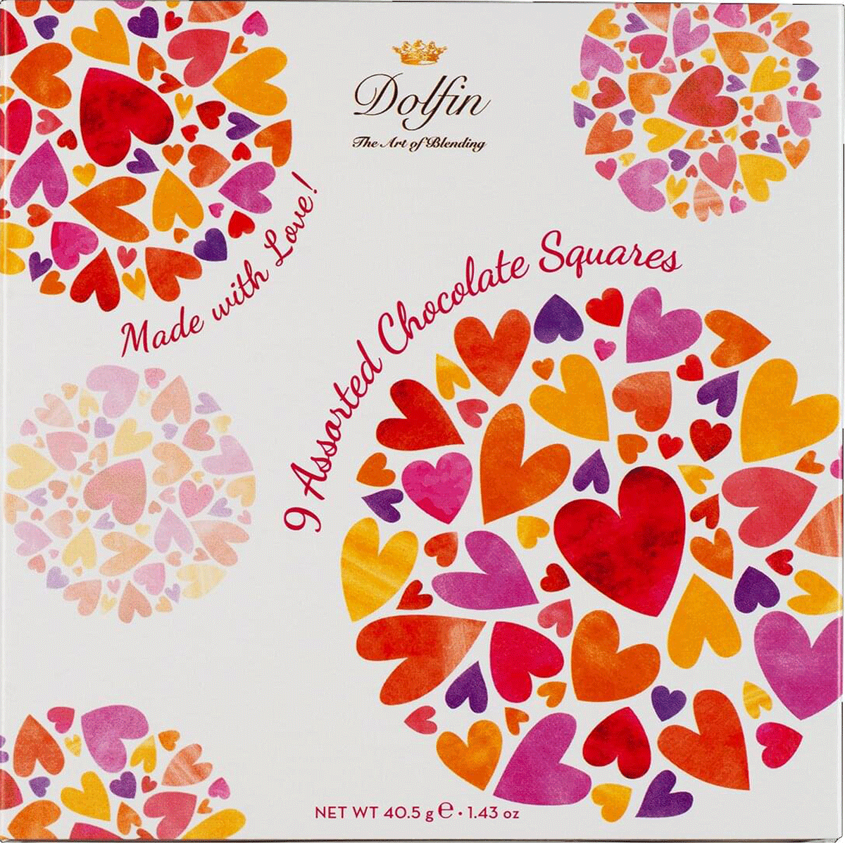 Dolfin Carré Love 9 Napolitains 40g