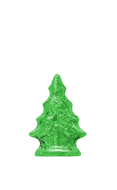 Weihnachtsbaum Vollmilchschokolade Grün 10cm 30g