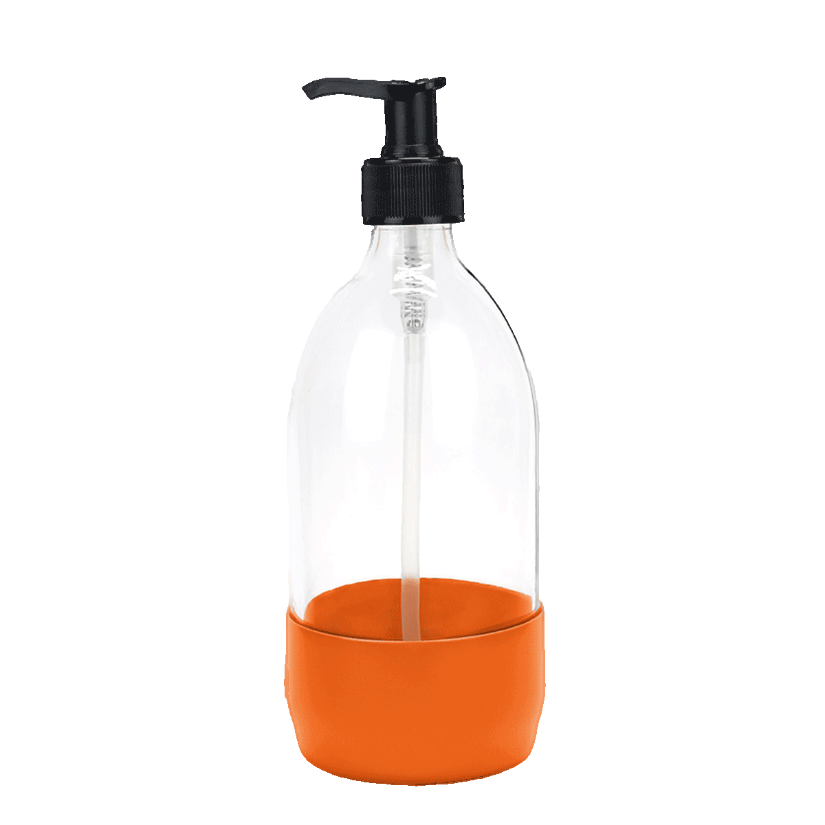 Pension für Produkte Seifenspender Weißglas orange 500ml