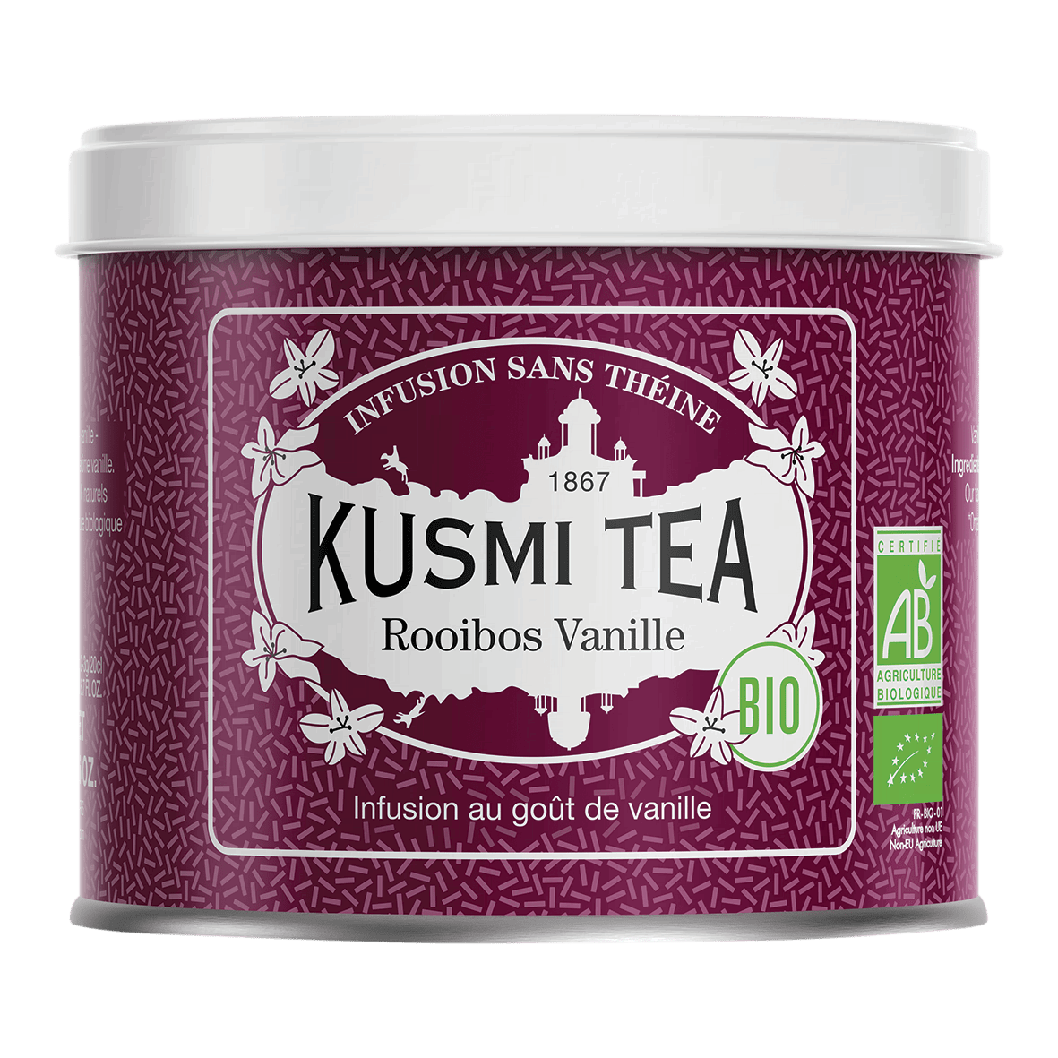 KUSMI Tea Rooibos Vanille Bio Tee Dose 100g