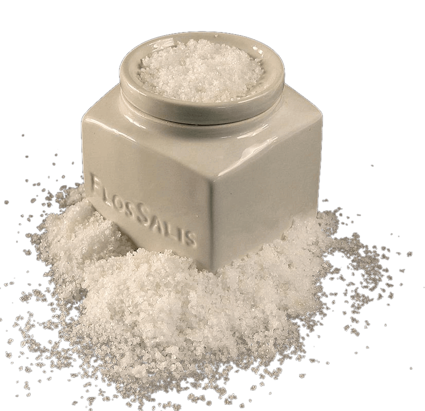 Flor de Sal Keramiktopf mit Salz 340g