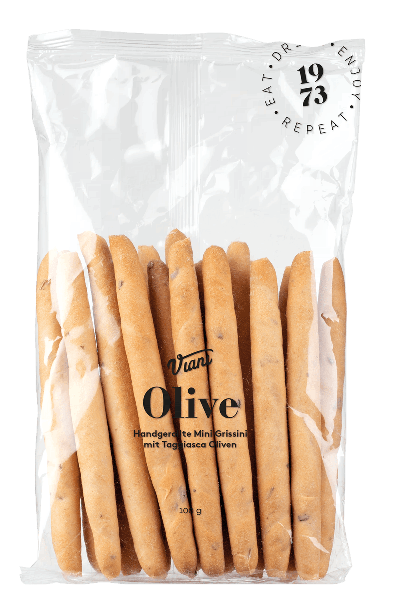 Viani Grissini Mini mit Taggiasca Oliven 100g